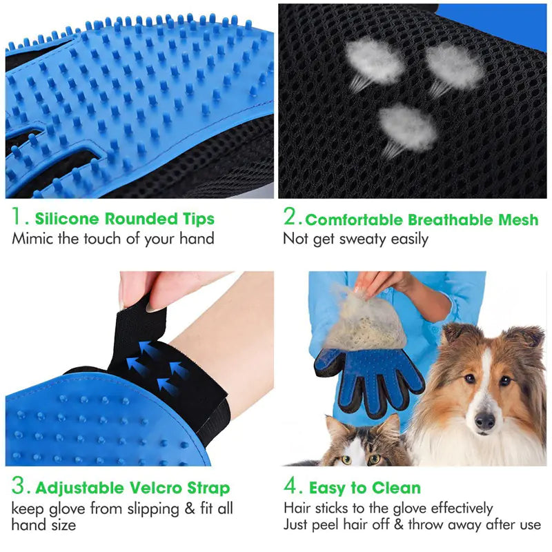 Eco-Friendly Pet Grooming Gloves